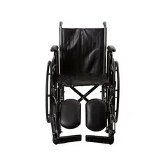 McKesson Wheelchair Padded, Removable Arm Style Composite Wheel Black 16 Inch Seat Width 250 lbs. Weight Capacity