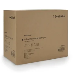 McKesson X-Ray Detectable Gauze Sponge Cotton 16-Ply 4 X 4 Inch Square Sterile, 72/CS - Image 2