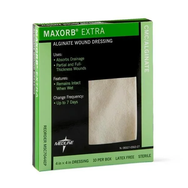 Med-Tech Resources Maxorb Extra Alginate Dressing 4 X 4 Inch Square Alginate Sterile – SC7044EP
