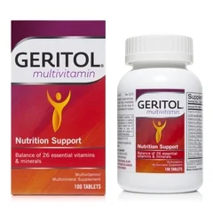 Meda Consumer Healthcare Multivitamin Supplement Geritol Vitamin A / Ascorbic Acid 6100 IU – 57 mg Strength Tablet 100 per Bottle, 1/BO