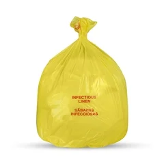Medegen Medical Products LLC Biohazard Laundry Bag Medegen Medical Products Yellow Bag Polyethylene 30-1/2 x 43, 250EA/CS
