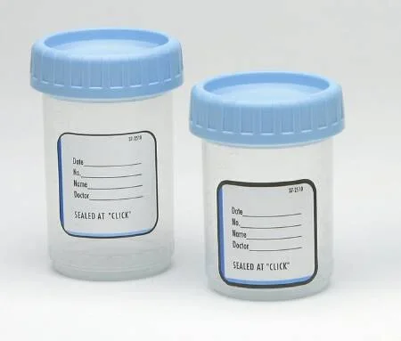 Medegen Medical Products LLC ClikSeal Specimen Container for Pneumatic Tube Systems Polypropylene Screw Cap 90 mL (3 oz.) NonSterile – 2057