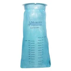 Medegen Medical Products LLC Emesis / Urine Bag 1000 mL Blue, 100 EA/CS - Image 2