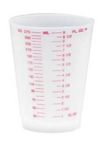 Medegen Medical Products LLC Medegen Graduated Drinking Cup 9 oz. Translucent Plastic Disposable – 02068A