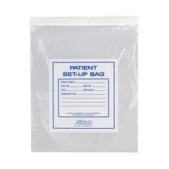 Medegen Medical Products LLC Patient Set-Up Bag 12 X 16 Inch Polyethylene Clear, 500EA/CS