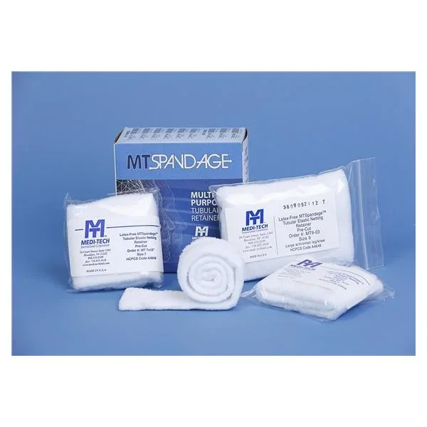 Medi-Tech International Spandage Elastic Net Tubular Bandage Pre-Cut, Large Head, Shoulder, Thigh Rayon / Polyester 17 Inch Circumference, 24 Inch Size 6 – T6X24