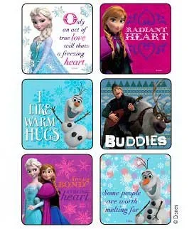Medibadge Disney 75 Per Unit Frozen Snowflakes N Slogans Sticker – 1555P