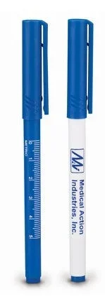 Medical Action Industries Surgical Skin Marker Gentian Violet Standard Tip Coated Ruler Sterile – 130