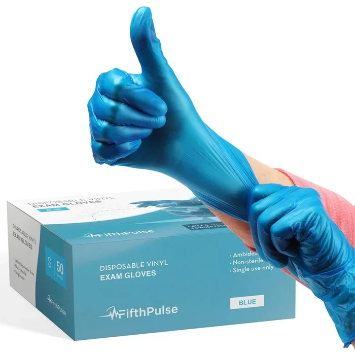 Medical Grade Vinyl Gloves – Blue