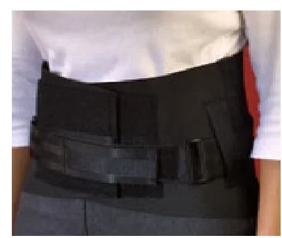 Medical Specialties Back-n-Black Back Brace Large Hook and Loop / D-Ring Strap Closure 39 – 45 Inch Unisex – 163225