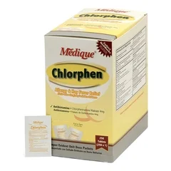 Medique Products Allergy Relief Chlorphen 4 mg Strength Tablet 1 per Box, 250/BX
