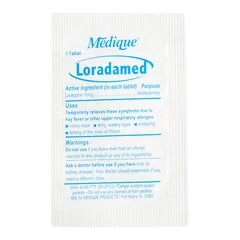 Medique Products Allergy Relief Loradamed 10 mg Strength Tablet 1 per Box, 50/BX - Image 2