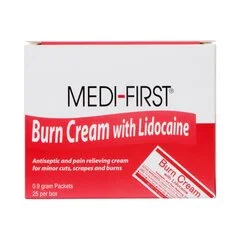 Medique Products Burn Relief Medi-First Cream 0.9 Gram Individual Packet, 25/BX