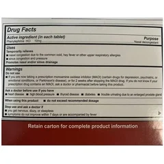 Medique Products Sinus Relief Medi-First 10 mg Strength Tablet 100 per Box, 100/BX - Image 2