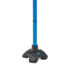 Medline 4U 4-Point Offset Folding Hybrid Cane, Blue - Image 2