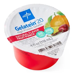Medline Active Gelatein 20 Supplement, Fruit Punch Flavor, 4-oz. Cup, 36 EA/CS