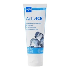 Medline ActivICE Topical Pain Reliever Gel Tube, 4-oz., 24 EA/CS