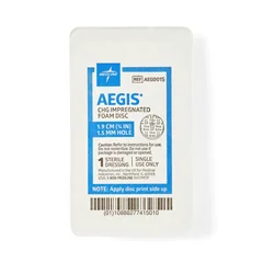 Medline Aegis CHG-Impregnated Foam Disc, 1 Each