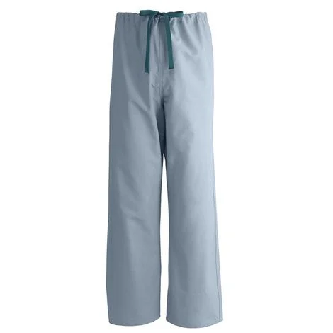 Medline AngelStat Unisex Reversible Drawstring Scrub Pants – Misty Green