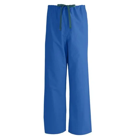 Medline AngelStat Unisex Reversible Drawstring Scrub Pants – Sapphire