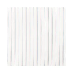Medline Baby Blanket, White with Pink and Blue Stripe, 100% Cotton, 36 x 36 (91.4 cm x 91.4 cm)