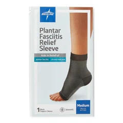 Medline Black Plantar Fasciitis Sleeve, One, Size M (Men’s 6-9.5/Women’s 7-10.5), 1/EA