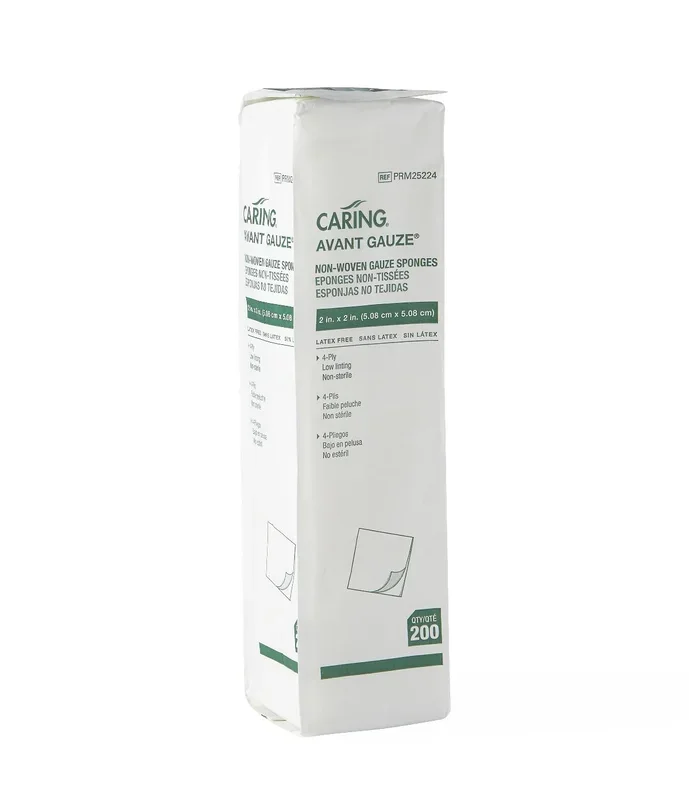 Medline Caring Nonsterile Nonwoven Gauze Sponges