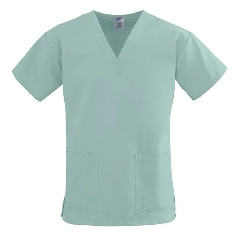 Medline ComfortEase Ladies V-Neck Two-Pocket Scrub Tops – Seaspray