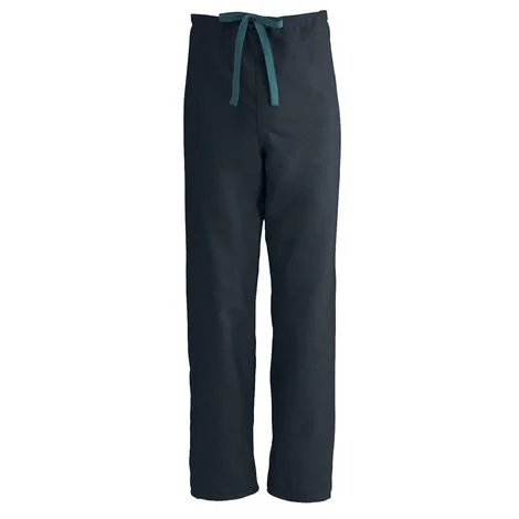 Medline ComfortEase Unisex Reversible Drawstring Pants – Black