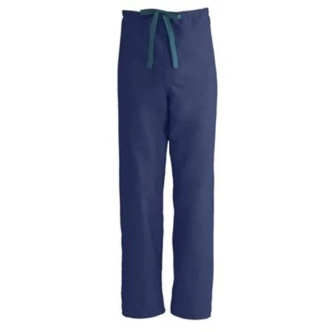 Medline ComfortEase Unisex Reversible Drawstring Pants – Midnight Blue