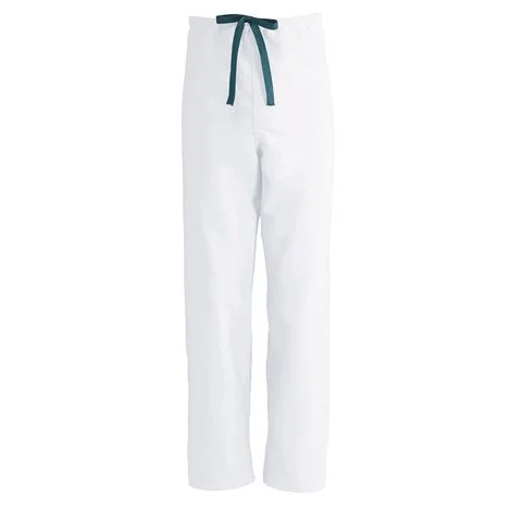 Medline ComfortEase Unisex Reversible Drawstring Pants – White