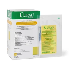 Medline CURAD Xeroform Sterile Nonadherent Overwrap Gauze Dressing, 50 Each per Box