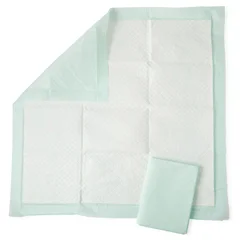Medline Deluxe Fluff and Polymer Underpads, Quilted, 36 x 36, 5 EA/BG