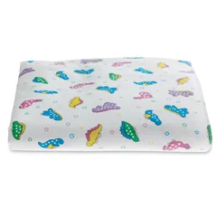 Medline Dino Print Sterile Kuddle-Up Flannel Baby Blanket, 30 x 40