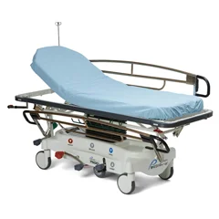 Medline Disposable Spunbond Polypropylene Elastic-Fit Sheet, Blue, 40 x 89, 50 EA/CS