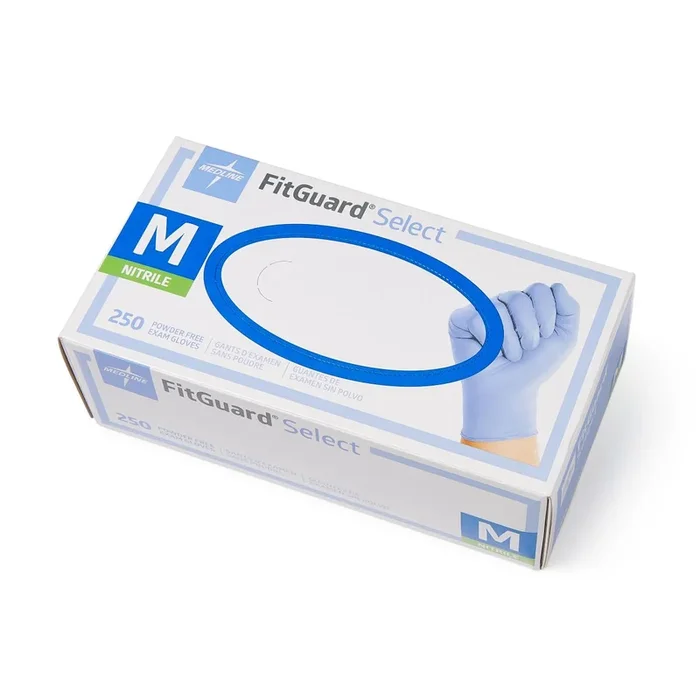 Medline FitGuard Select Powder Free Nitrile Exam Gloves