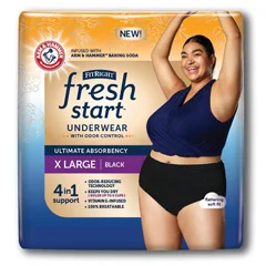 Medline FitRight Fresh Start Premium Protective Underwear, 48/CS