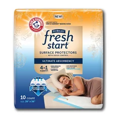 Medline FitRight Fresh Start Surface Protectors, Urinary and Postpartum Incontinence Underpads, with the Odor-Control Power of ARM & HAMMER Baking Soda, 30 x 36