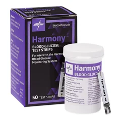 Medline Glucose Test Strips for Harmony Meter, 600 EA/CS