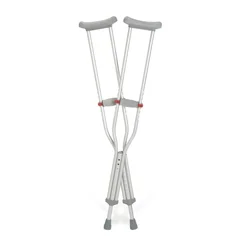 Medline Guardian Aluminum Red-Dot Crutches, Youth, 1/PR