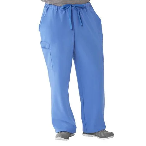 Medline Illinois Ave Mens Athletic Cargo Scrub Pants with 7 Pockets – Ceil Blue