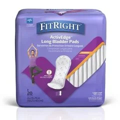 Medline Incontinence Liner, Max-Long, 120 EA/CS