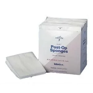 Medline Industries NON21441 Post-Op Gauze Sponge, Box of 25