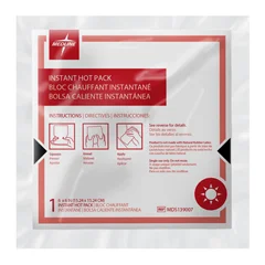 Medline Instant Warm Packs, Size M, 6 x 6, 1/EA