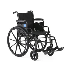 Medline K3 Guardian 18 Wide Wheelchair with Desk-Length Arms and Swing-Away Footrests, 1/EA