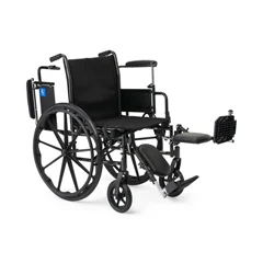 Medline K3 Guardian 18 Wide Wheelchair with Height-Adjustable Desk-Length Arms and Elevating Leg Rests, 1/EA