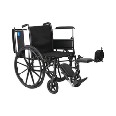 Medline K3 Guardian 20 Wide Wheelchair with Height-Adjustable Full-Length Arms and Elevating Leg Rests, 1/EA
