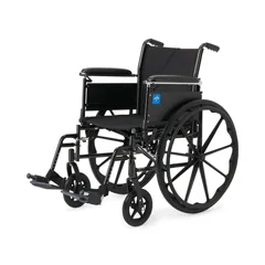 Medline K3 Guardian 20 Wide Wheelchair with Height-Adjustable Full-Length Arms and Swing-Away Footrests, 1/EA