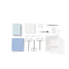 Medline Laceration Trays with COMFORT LOOP Instruments, 16 Each per Case