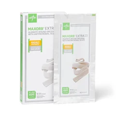 Medline Maxorb Extra Ag+ CMC/Alginate Dressings, 1 Each